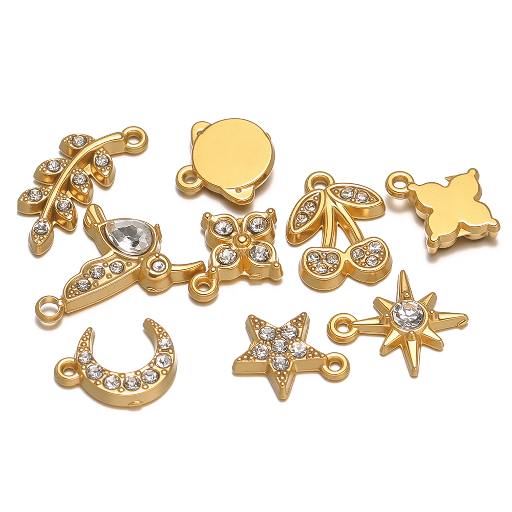 Jewelry Making For 5 Year Old - 5 szt. Zawieszek ze stali nierdzewnej