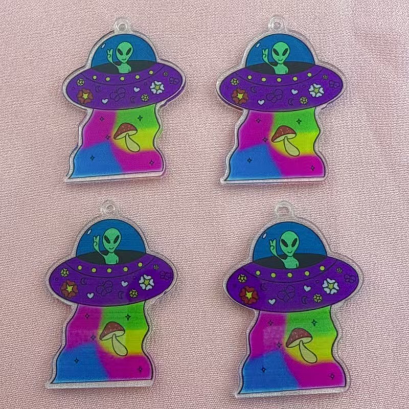 Jewelry Making For Birthday Party - 10 szt. Popularne, zabawne akrylowe zawieszki