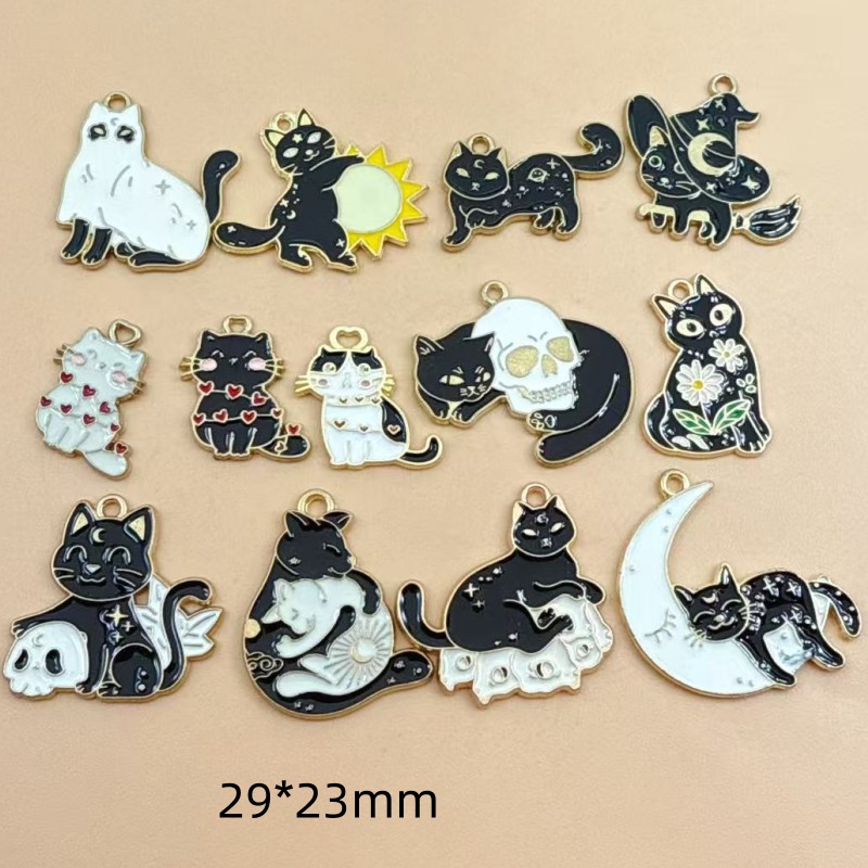 Jewelry Making Factory - 10 szt. Oryginalne emaliowane zawieszki z