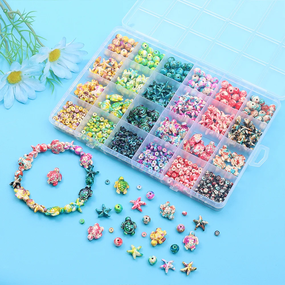 Jewelry Making For Birthday Party - 6/46/558 szt. Wielokolorowe koraliki z serii