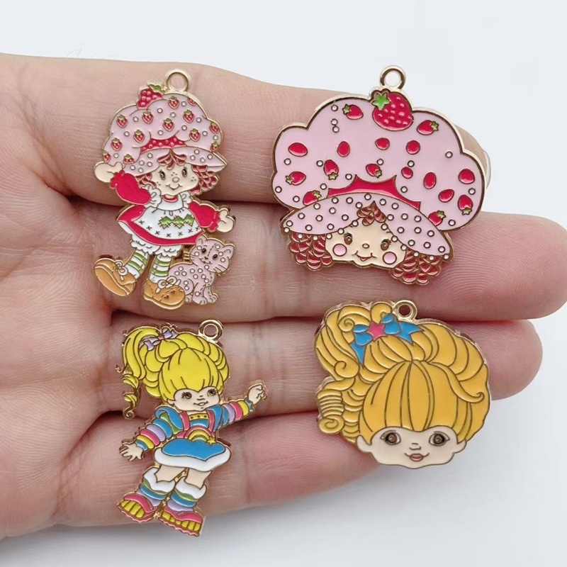 Jewelry Making Factory - 10 szt. Urocze emaliowane metalowe zawieszki