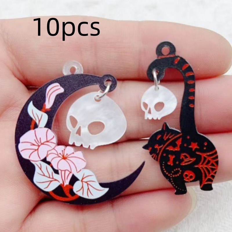10 szt. Halloweenowe akrylowe  – Jewelry Making Factory recenzja i cena
