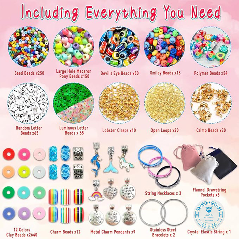 3400 sztuk koraliki Charms zes – Jewelry Making For Birthday Party recenzja i cena