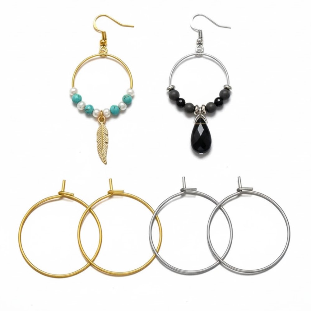 50 szt. Kolczyki koła ze stali – Jewelry Making Wire recenzja i cena