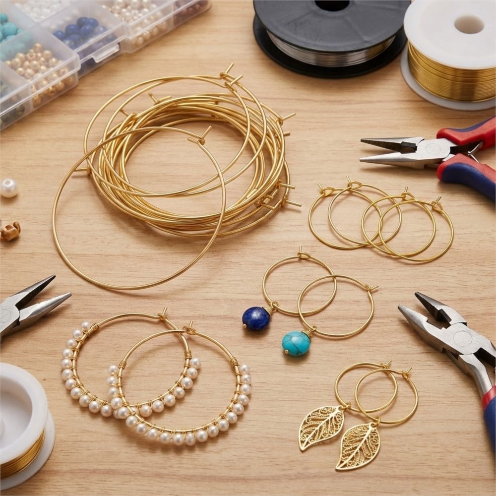 50 szt. Kolczyki koła ze stali – Jewelry Making Wire recenzja i cena