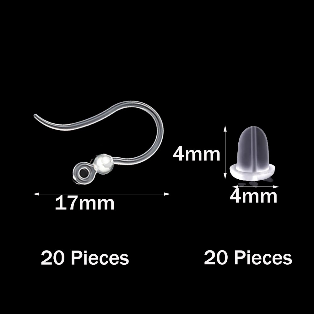20 szt. plastikowych haczyków  – Jewelry Making Wire recenzja i cena
