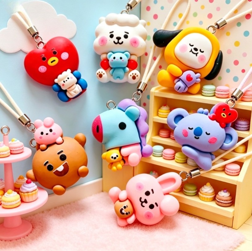 7 szt. BT21 Żywiczne Charmsy z – Jewelry Making Factory recenzja i cena