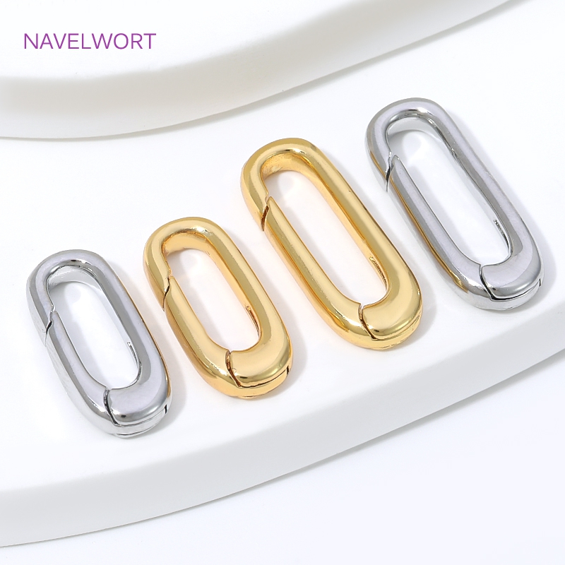 1/2/4 szt. Złote (18K) owalne  – Jewelry Making Essentials recenzja i cena