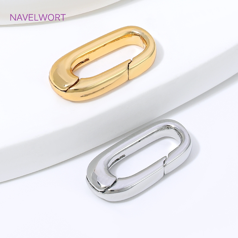 1/2/4 szt. Złote (18K) owalne  – Jewelry Making Essentials recenzja i cena