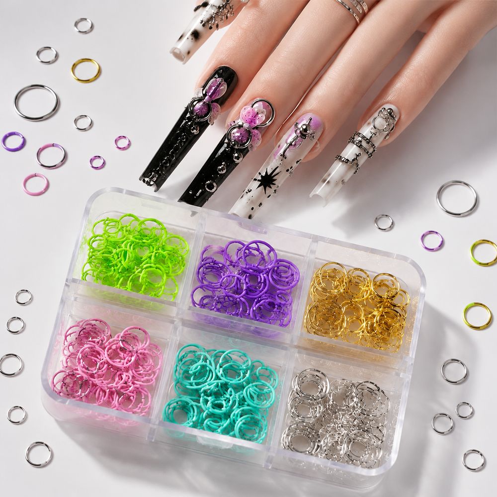 Y2K Punk 6Grids Pierścienie do – Jump Ring Assorted recenzja i cena