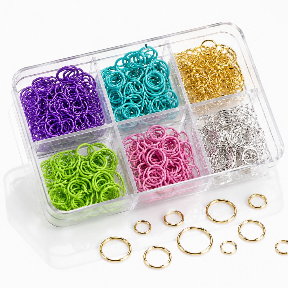 Y2K Punk 6Grids Pierścienie do – Jump Ring Assorted recenzja i cena