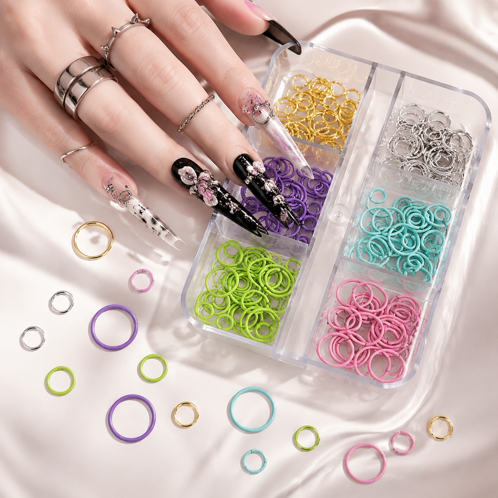 Y2K Punk 6Grids Pierścienie do – Jump Ring Assorted recenzja i cena