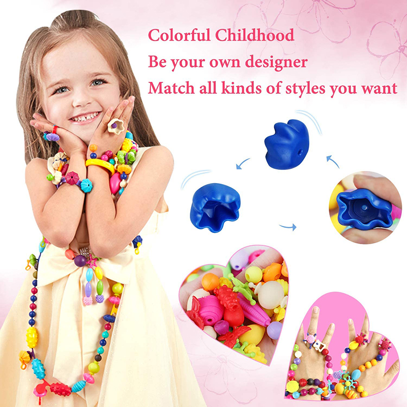 100 sztuk Pop koraliki dzieci  – Jewelry Making For 5 Year Old recenzja i cena